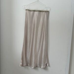 MaxMara Metallic Silver Pencil Skirt